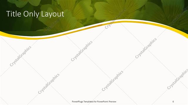 Title Only presentation slide layout