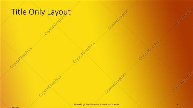 Title Only presentation slide layout