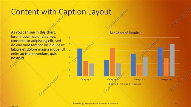 Content with Caption presentation slide layout