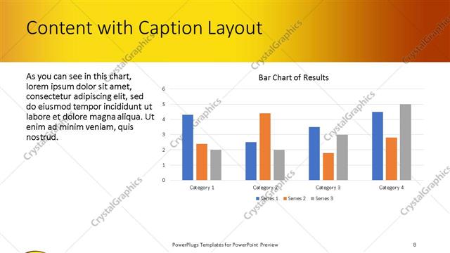 Content with Caption presentation slide layout