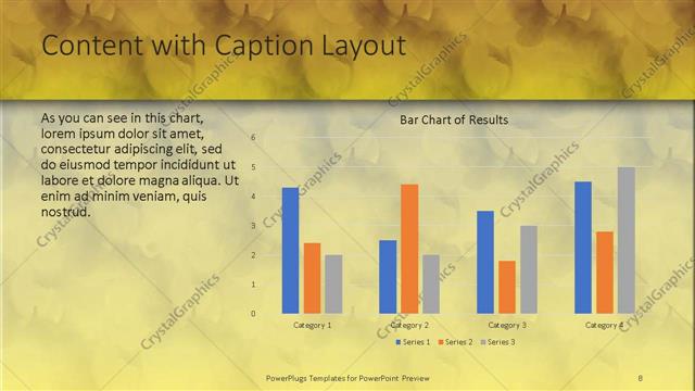 Content with Caption presentation slide layout