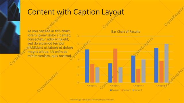 Content with Caption presentation slide layout