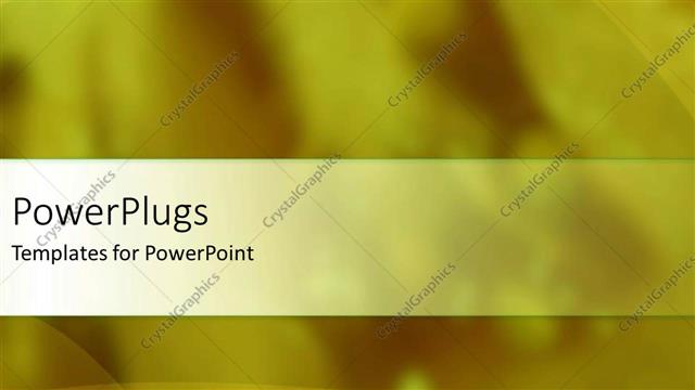  Presentation with abstract green - A yellowish background with place for text