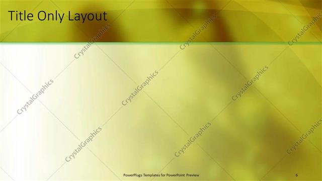 Title Only presentation slide layout