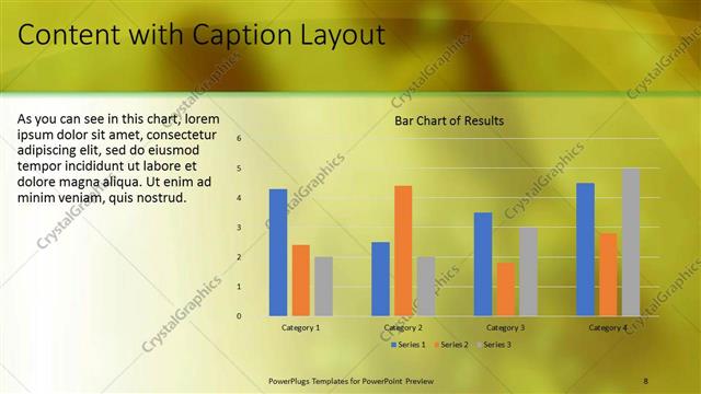 Content with Caption presentation slide layout