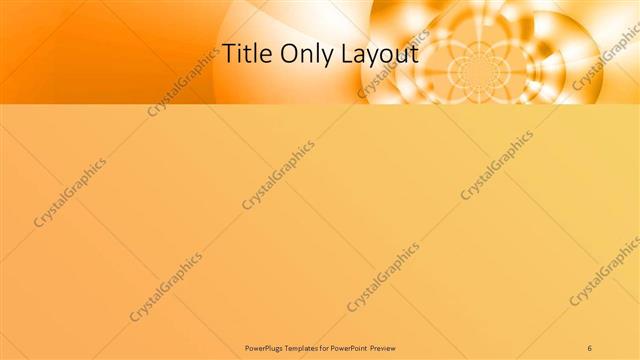 Title Only presentation slide layout