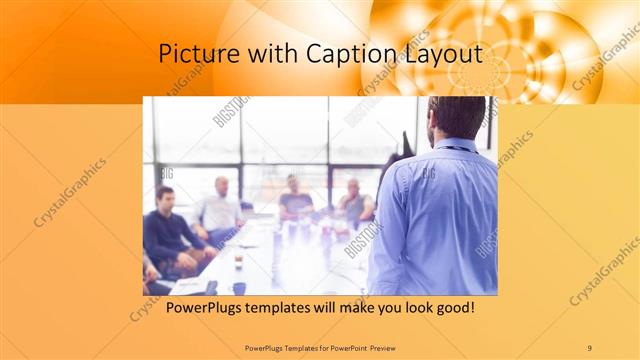 Picture with Caption presentation slide layout