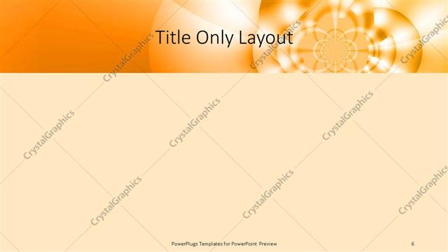 Title Only presentation slide layout