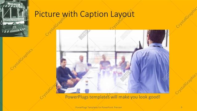 Picture with Caption presentation slide layout