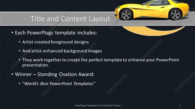 Title and Content presentation slide layout