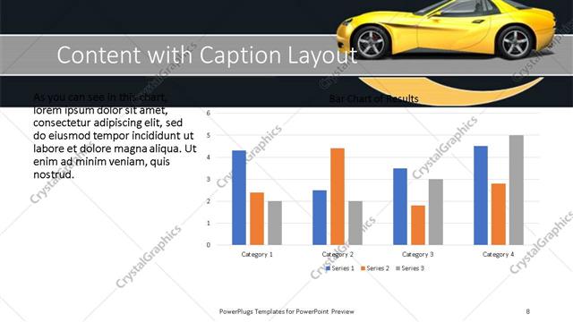 Content with Caption presentation slide layout