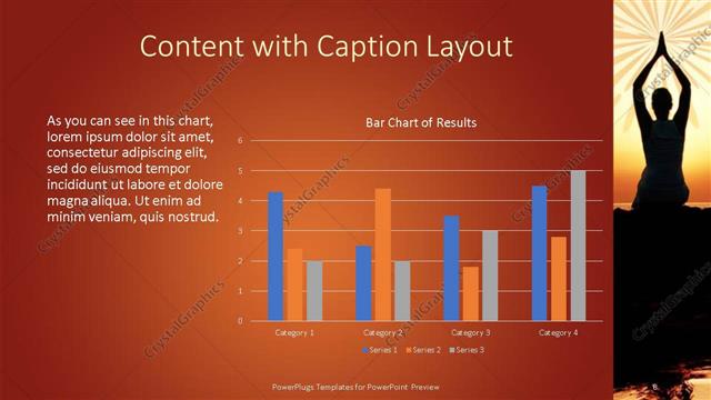 Content with Caption presentation slide layout