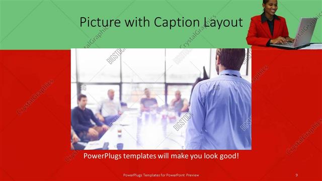 Picture with Caption presentation slide layout