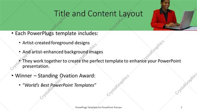 Title and Content presentation slide layout