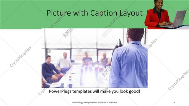 Picture with Caption presentation slide layout