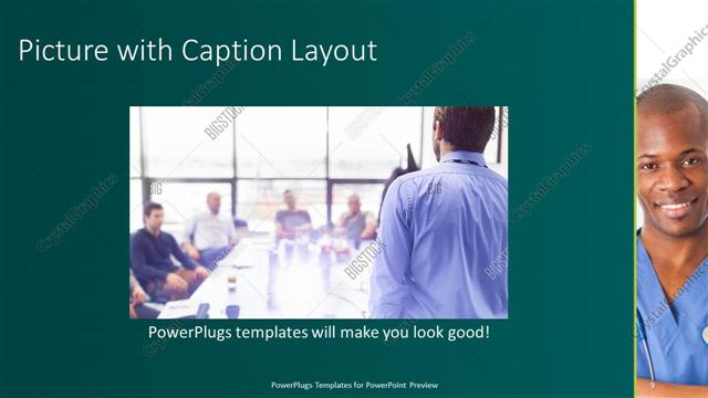 Picture with Caption presentation slide layout