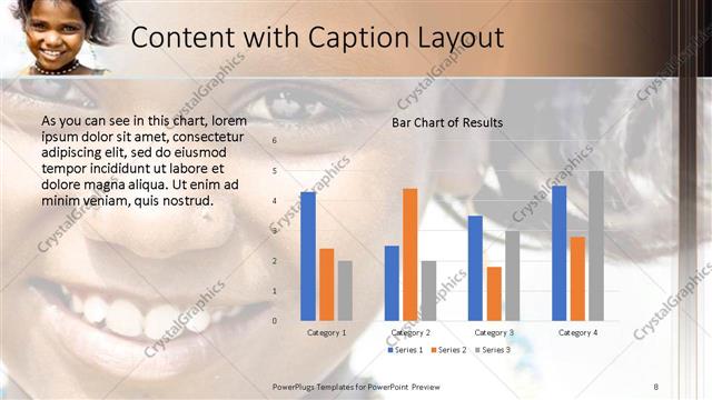 Content with Caption presentation slide layout