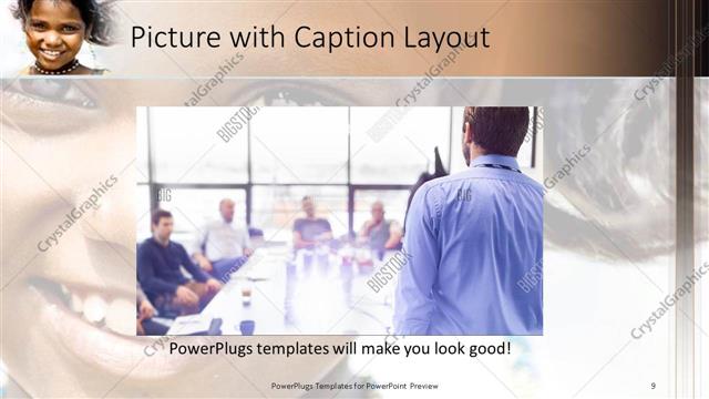 Picture with Caption presentation slide layout