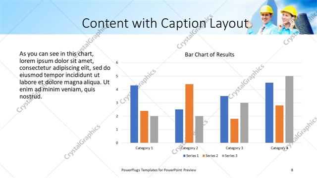 Content with Caption presentation slide layout