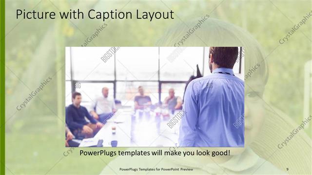 Picture with Caption presentation slide layout