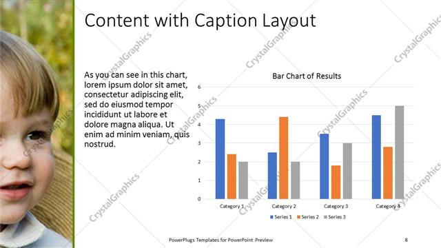 Content with Caption presentation slide layout