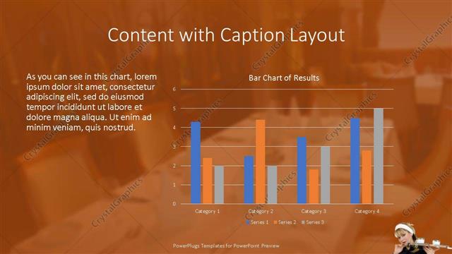 Content with Caption presentation slide layout