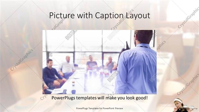Picture with Caption presentation slide layout