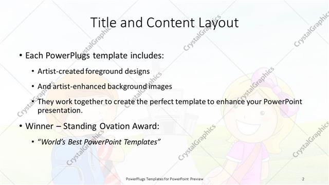 Title and Content presentation slide layout
