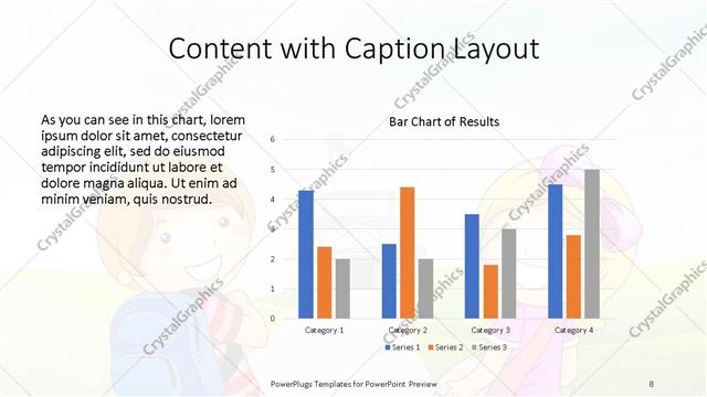 Content with Caption presentation slide layout