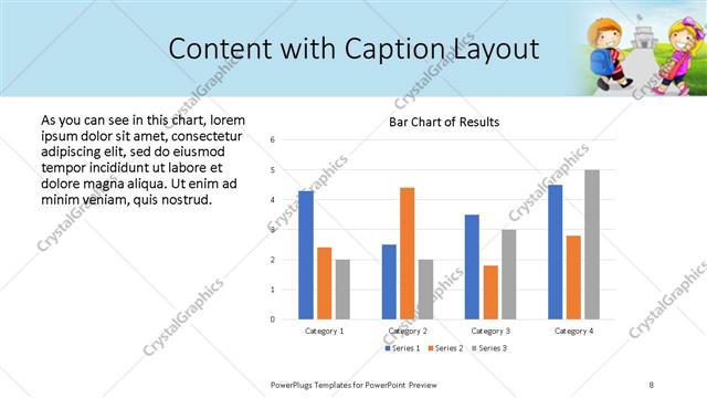 Content with Caption presentation slide layout