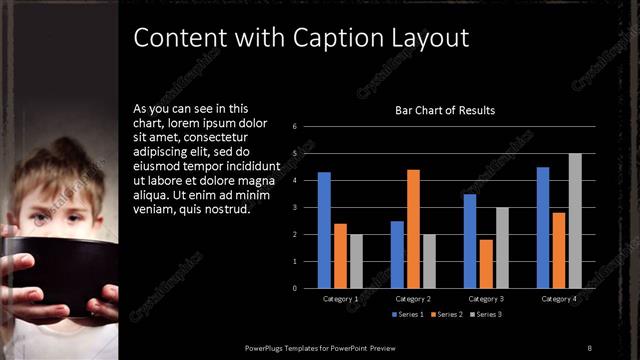Content with Caption presentation slide layout