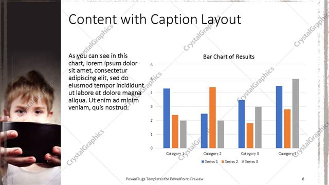 Content with Caption presentation slide layout