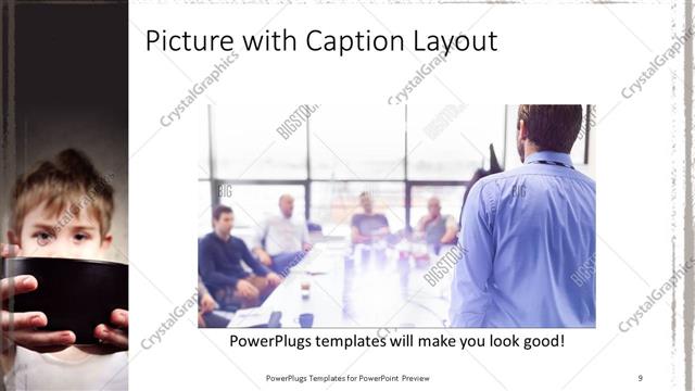 Picture with Caption presentation slide layout