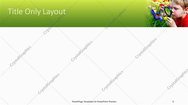 Title Only presentation slide layout