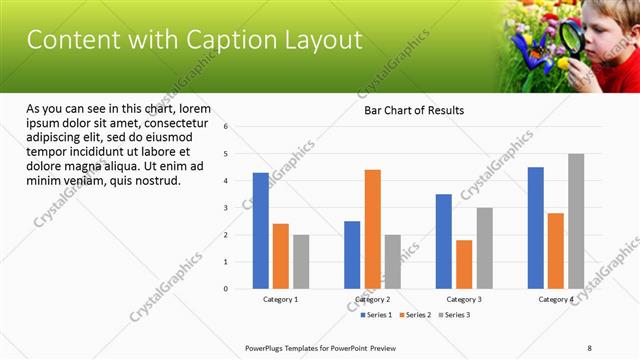 Content with Caption presentation slide layout