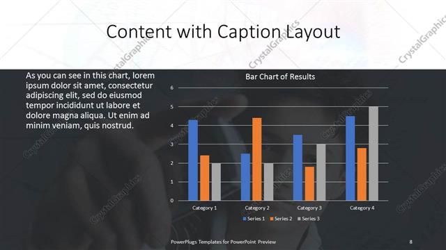 Content with Caption presentation slide layout