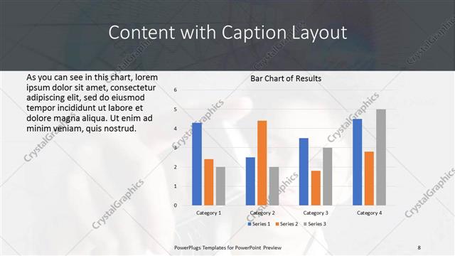 Content with Caption presentation slide layout