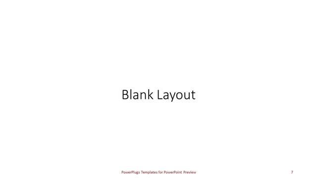 Blank presentation slide layout