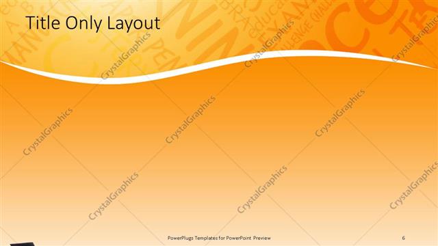 Title Only presentation slide layout