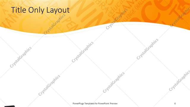 Title Only presentation slide layout