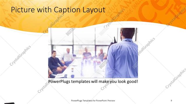 Picture with Caption presentation slide layout