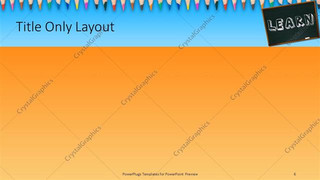 Title Only presentation slide layout