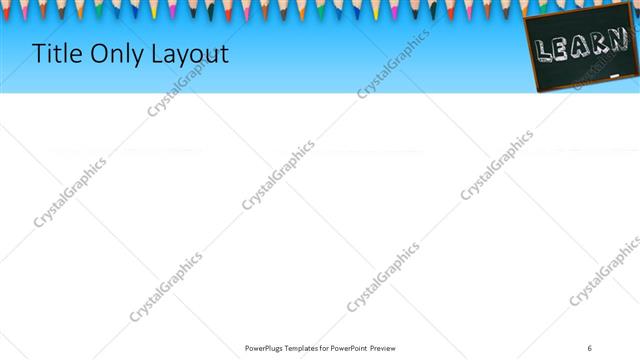 Title Only presentation slide layout