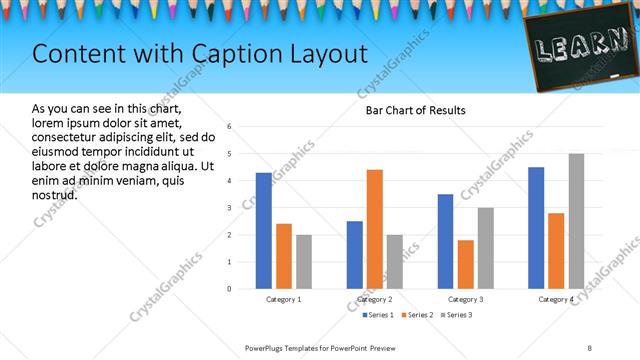 Content with Caption presentation slide layout