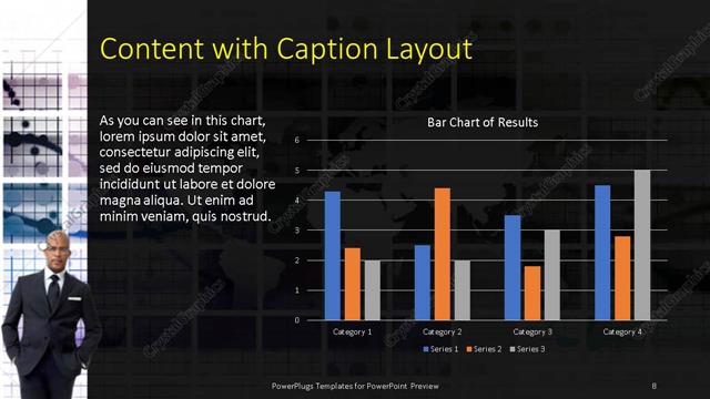 Content with Caption presentation slide layout