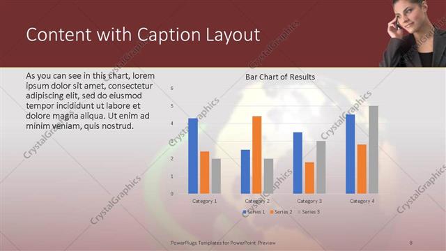 Content with Caption presentation slide layout