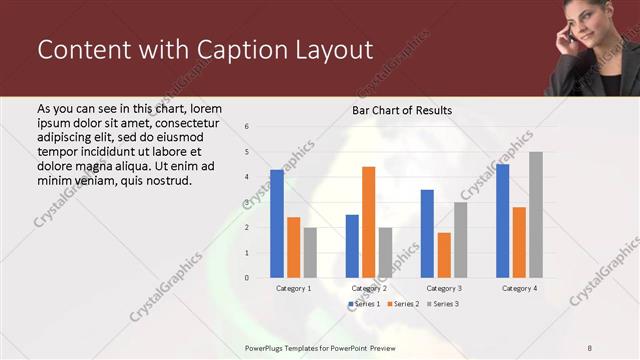 Content with Caption presentation slide layout