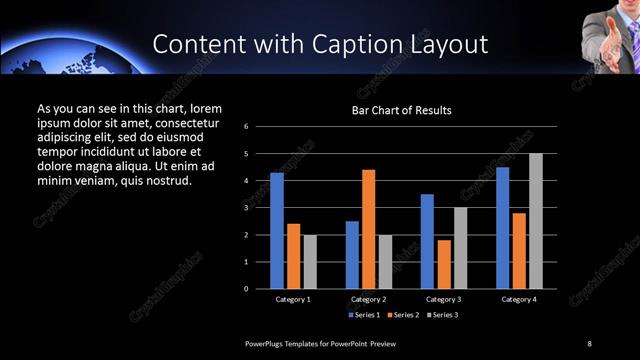 Content with Caption presentation slide layout
