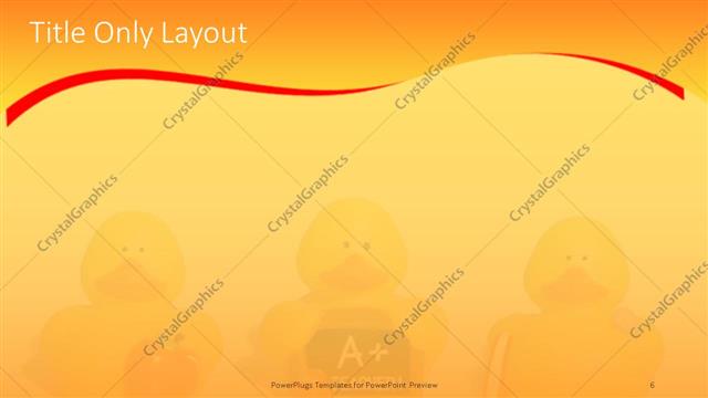 Title Only presentation slide layout