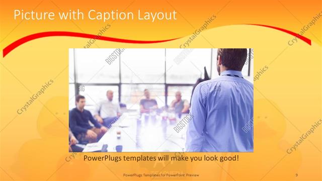 Picture with Caption presentation slide layout